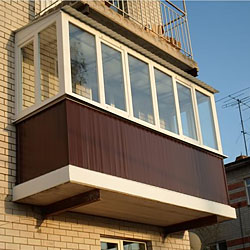 Внешняя отделка балконов и лоджий